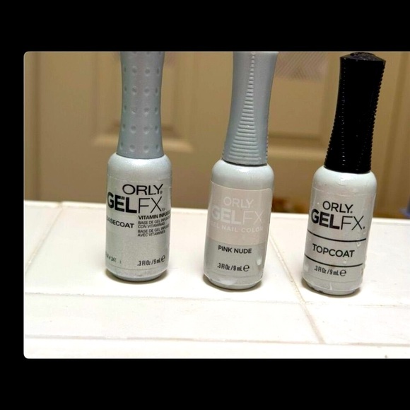 Orly GelFX Pink Nude Gel Nail Polish Set with base and top coat 3 piece set - Picture 1 of 4